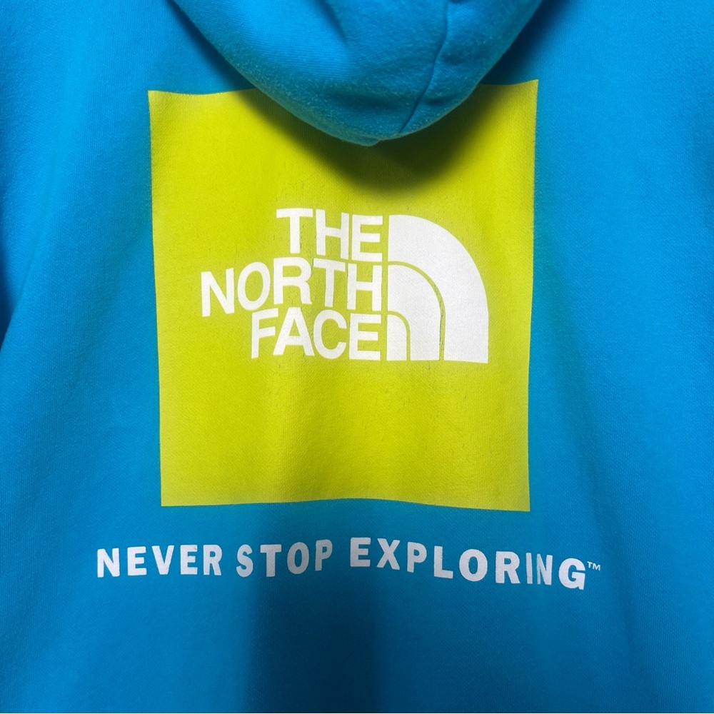 The North Face Men's Blue Hoodie Sweater Never Stop Exploring Size M - Picture 4 of 7